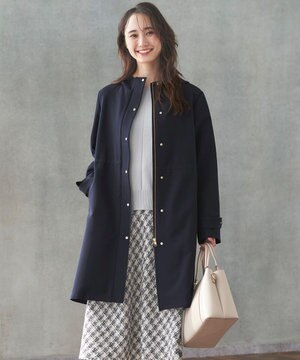  【洗える】フーデットロング コート