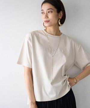  BEAUTY FORM ロゴ刺繍 半袖Tシャツ