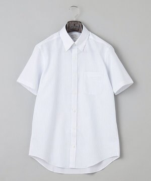  春夏向け【形態安定】SUMMERPREMIUMPLEATS_スナップダウン 半袖ドレスシャツ