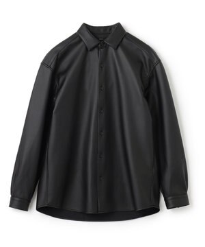  【感動的な滑らかさと弾力】シンセティックレザー　シャツ