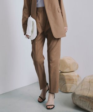 【セットアップ対応・洗える】 LooseWeave テーパードパンツ