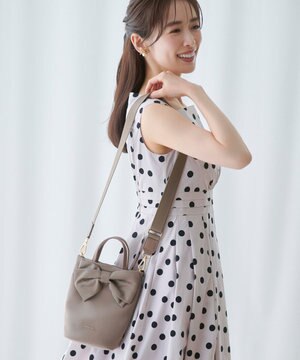 【泉里香さん着用】RIBBON KNOT NYLON MULTI BAG ナイロンマルチバッグ