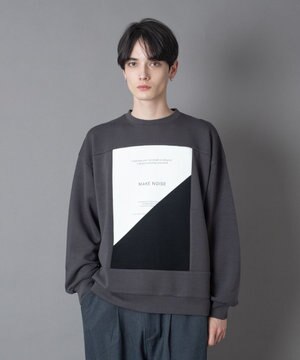  カラーパネルプルオーバー