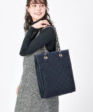  CHAIN N/S TOTE/ディープシーブルーキルト