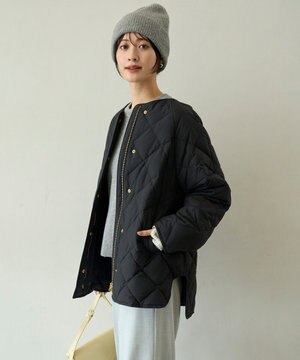 【自宅で洗濯OK / 軽量で暖かい】TAIONコラボ キルティングブルゾン