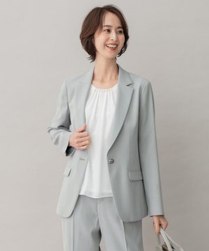  【XSサイズ～/洗える】ダブルフェイススーティング テーラードジャケット