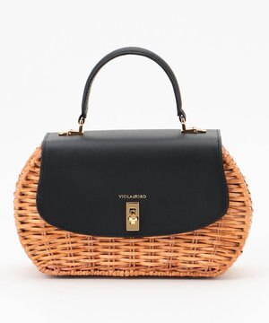  【STORY7月号掲載】VIOLAdORO MIROスプリットラタン ショルダーバッグ