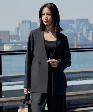  【洗える】 UnleashLite ノーカラージャケット