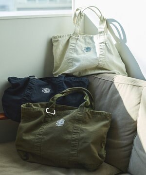  コットンキャンバス オーバルトートバッグ