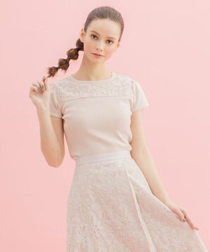  【洗える！】KNIT FLEURS プルオーバー