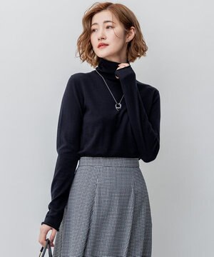 【洗える】スムージーコットン シアー ニット