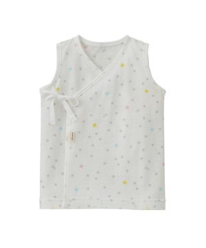  【50-60cm】 メッシュ素材 ノースリーブ短肌着