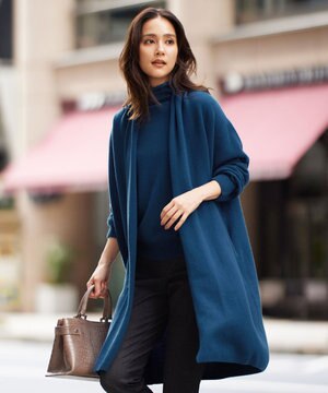  【洗える】ソフトウールハイゲージ  コーディガン