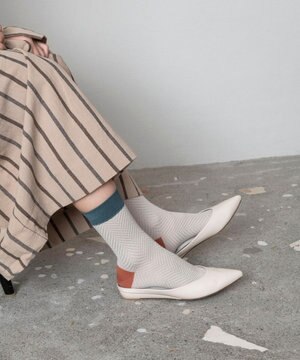  HERRINGBONE BUMPY SOCKS／ヘリンボーンパンビーソックス