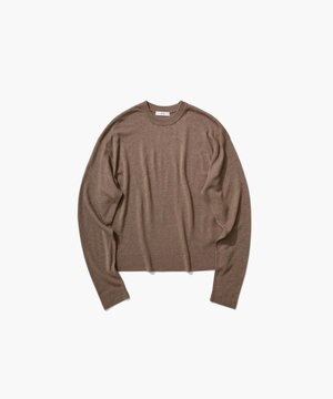  GARMENT DYED CASHMERE SILK | クルーネックセーター