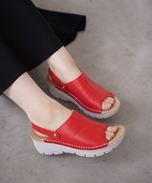 【本革/超軽量/厚底】サボサンダル