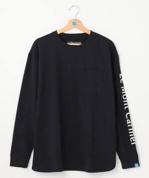 【UNISEX】吸水速乾 ショルダーロゴロングスリーブTシャツ（L・XLサイズ）