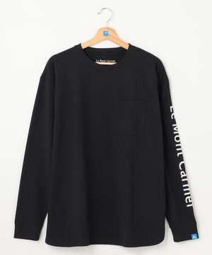 【UNISEX】吸水速乾 ショルダーロゴロングスリーブTシャツ(L・XLサイズ)