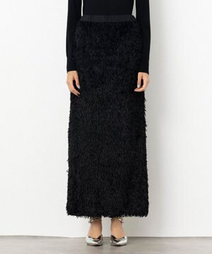 【Nave・洗える】フェザーフリンジ スカート