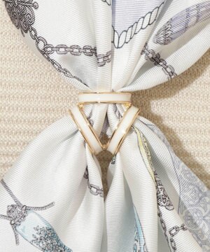  Luna Luce(ルナルーチェ)スカーフリング パール調 3Ring お手持ちのスカーフを通すだけ ギフト