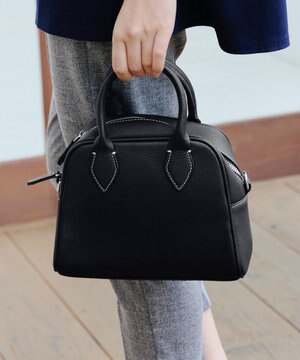 【本革】2WAYステッチハンドバッグ