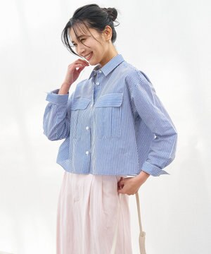 シアークロップドシャツ