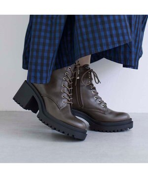  <noyau>レースアップワークブーツ