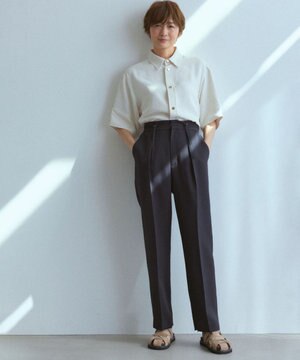  【YOSHIKO TOMIOKA×NAVE 撥水】ウォーターリペレント　テーパードパンツ