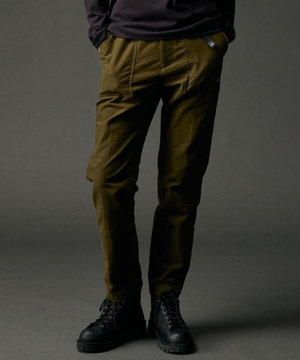 【JAPANファブリック/ストレッチ】ストレッチライトモールスキンベイカー パンツ