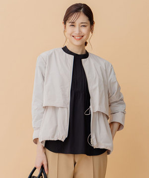 【洗える】ライトアウター ブルゾン