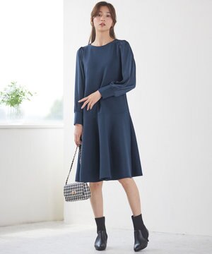  【洗える】サテンコンビダンボール ワンピース