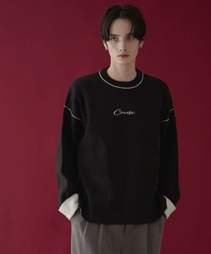  アウトリンキングニットプルオーバー