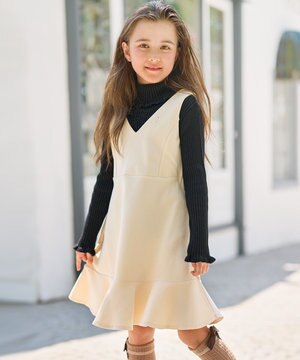  【110-140㎝】ダンボールニット ジャンスカ