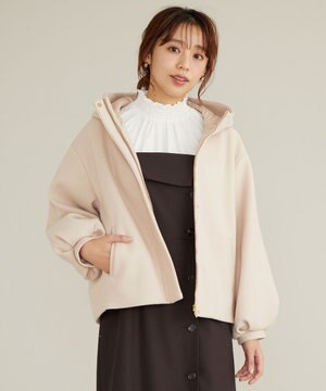 【古畑星夏さん着用】パフスリーブフード アウター