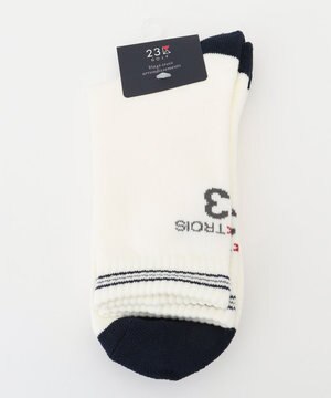  【MEN】バックロゴ ハーフソックス