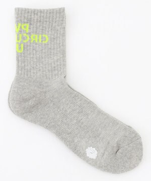 【MEN】【土踏まずをサポート】ロゴ ミドルソックス