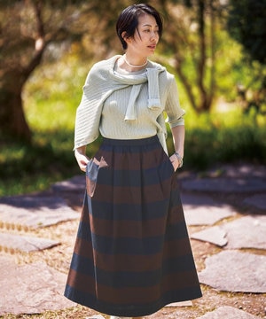 【カタログ掲載・洗える】スラブシャンタン スカート