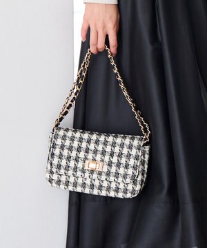  ツイードチェーン バッグ