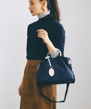  【TREASURE TOPKAPI】】ストライプハンドル ナイロン 2way ミニ トートバッグ