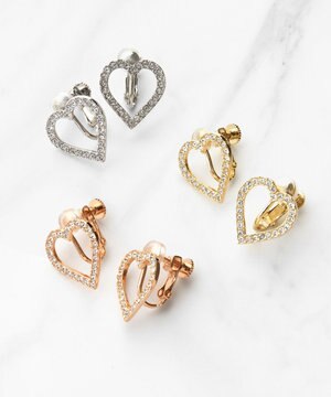  WISH IN HEART EARRINGS イヤリング