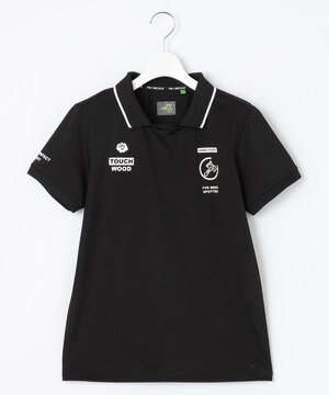  【WOMEN】【ストレッチ/UVケア】フェイクレイヤード カノコ ポロシャツ ゴルフウェア レディース