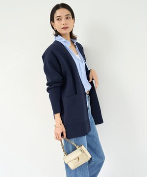 スポンジニット カーディガン
