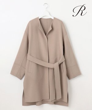  【R(アール)】ショートリバー ノーカラーコート