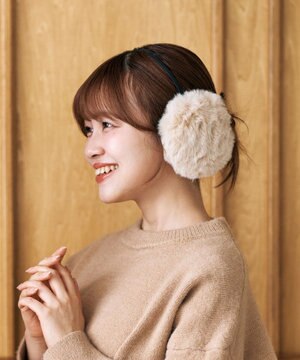  estaa イヤーマフラー ふわふわ