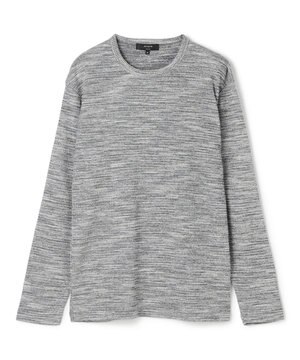  【WEB・一部店舗限定】 メランジワッフル　クルーネックカットソー