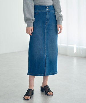  ハイウエストデニムスカート