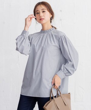 エニィファンクション モックネックブラウス