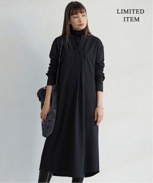  【WEB限定・洗える】ジョーゼットダブルジャージー ワンピース