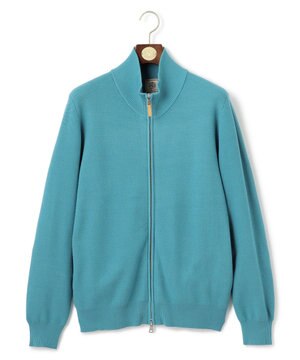  【ストレッチ性 / イージーケア】【FLEX YARN】フルジップニットカーディガン