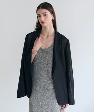  LIATRIS / シアー テーラードジャケット